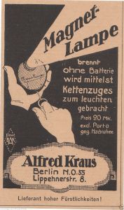 Germany Magnetlampe 1913-5